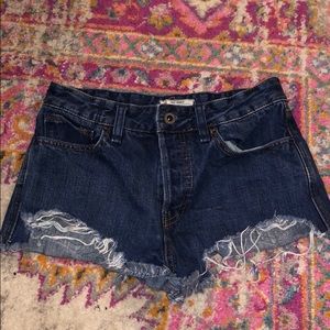 free people jean shorts